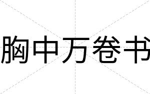 胸中万卷书