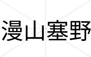 漫山塞野