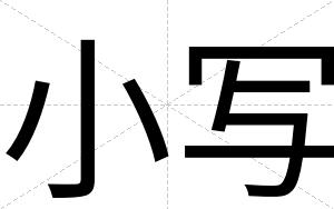 小写