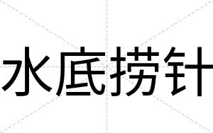 水底捞针