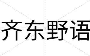 齐东野语
