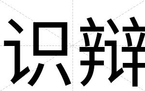 识辩