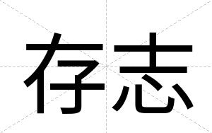 存志