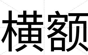横额