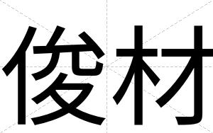 俊材