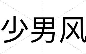 少男风