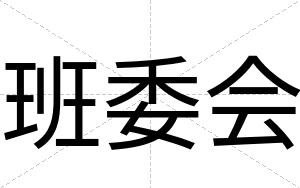 班委会