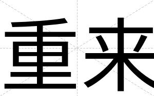 重来
