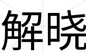 解晓