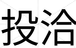 投洽