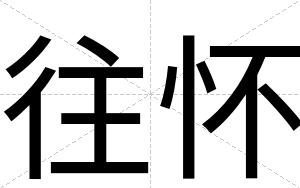往怀