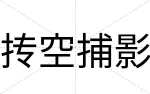 抟空捕影