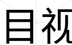 目视