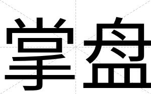 掌盘