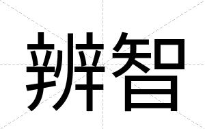 辨智