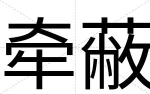 牵蔽