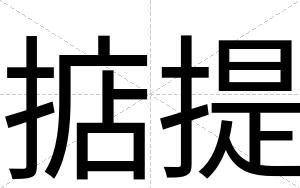 掂提