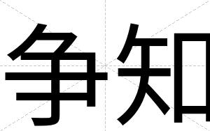 争知