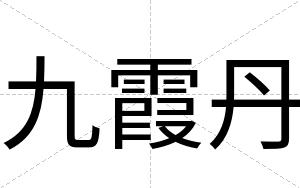 九霞丹