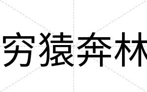 穷猿奔林
