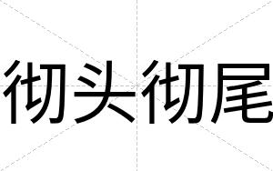彻头彻尾