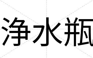 浄水瓶