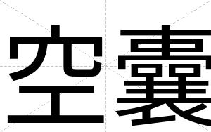 空囊