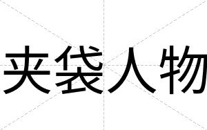 夹袋人物