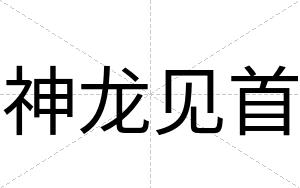 神龙见首