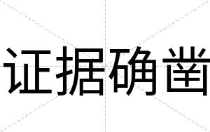证据确凿