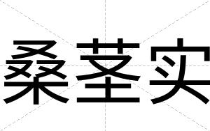 桑茎实