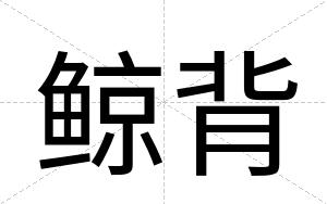 鲸背