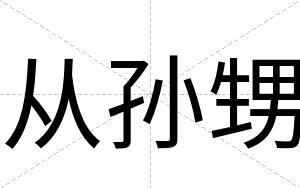 从孙甥