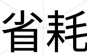 省耗