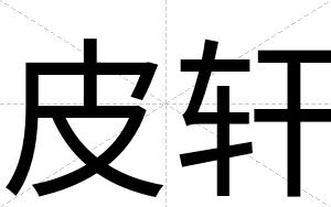 皮轩
