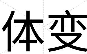 体变
