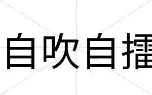 自吹自擂