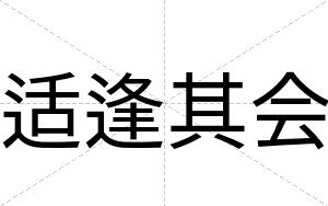 适逢其会