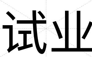 试业
