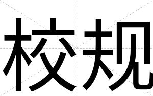 校规