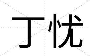 丁忧
