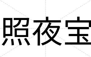 照夜宝