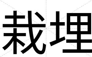 栽埋