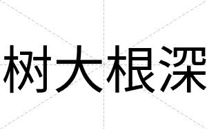 树大根深