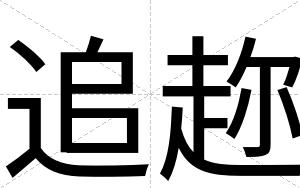 追趂