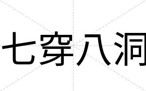 七穿八洞