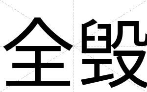 全毁