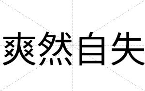 爽然自失