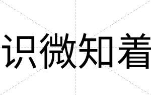 识微知着