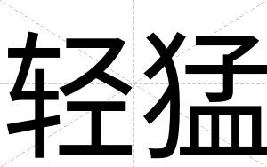 轻猛